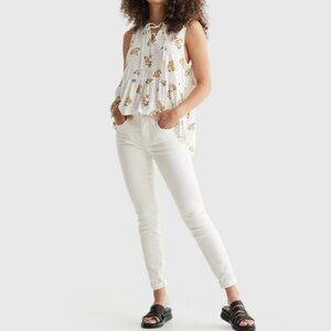 Lucky Brand Women's Floral Relaxed Cotton & Modal Tank (Size S)